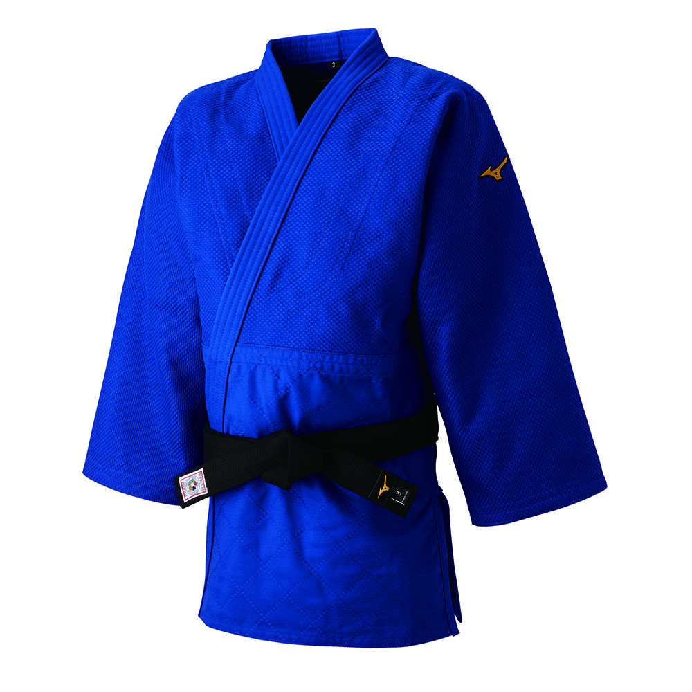 Mens Mizuno Yusho Best RB IJF Judogis Blue Philippines (PAEUZO135)